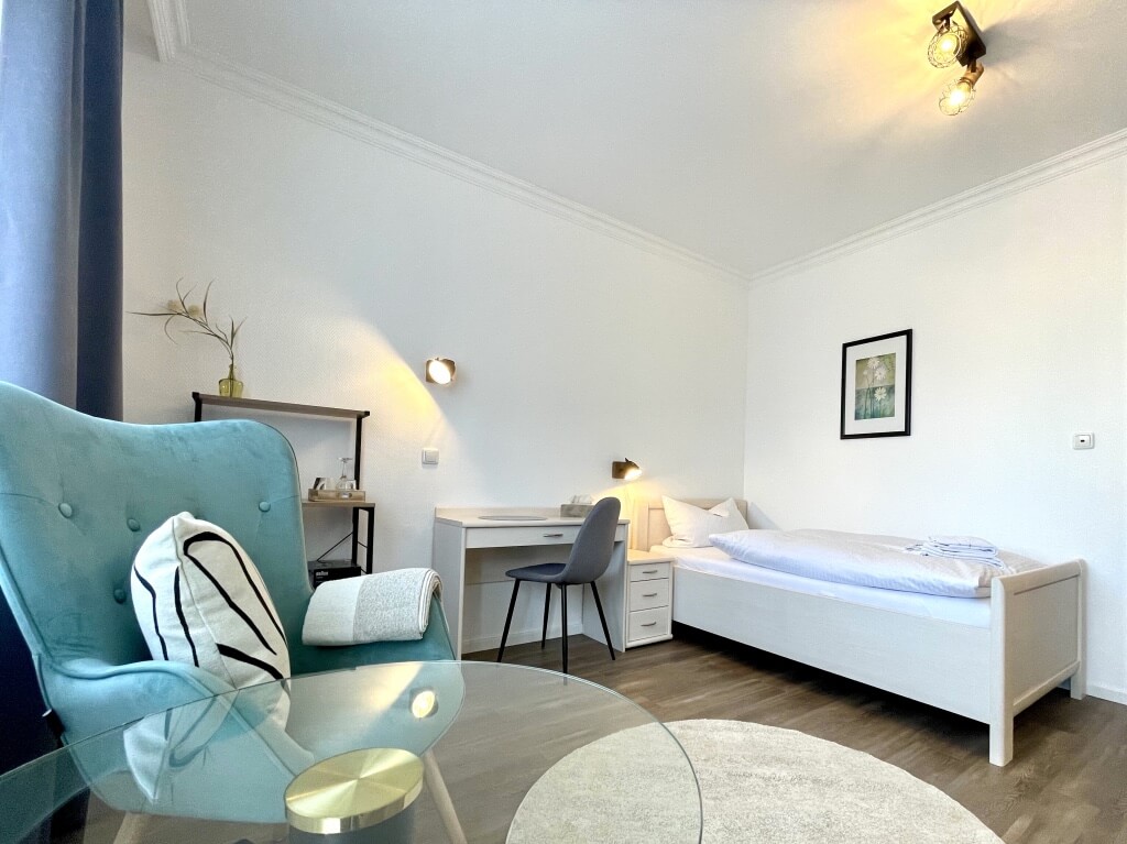 Großes Einzelzimmer Apartment mit eigener Coffee Kitchen und Nespresso Maschine
