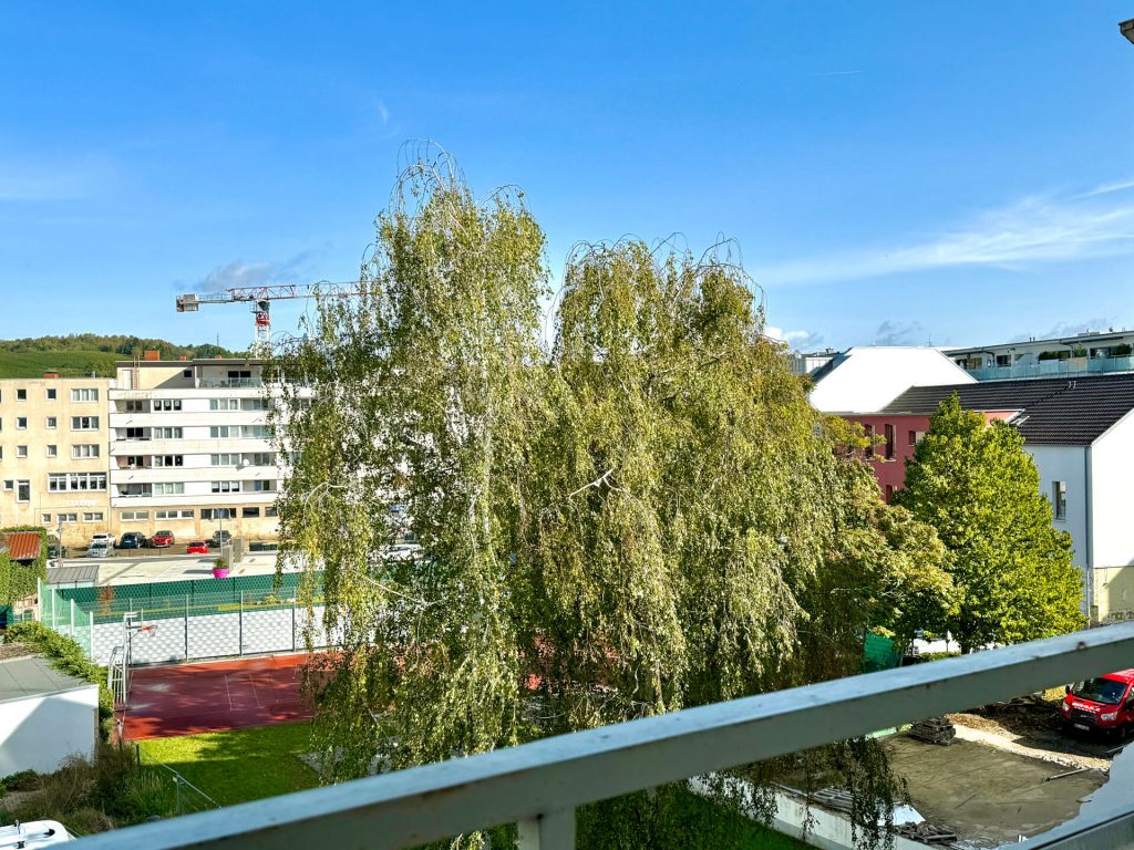Die Aussicht vom eigenen Balkon